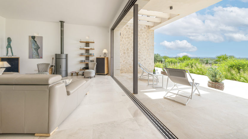 F-3971 Exklusive Neubau-Finca mit sensationellem Blick auf das Meer und Cabrera in Ses Salines