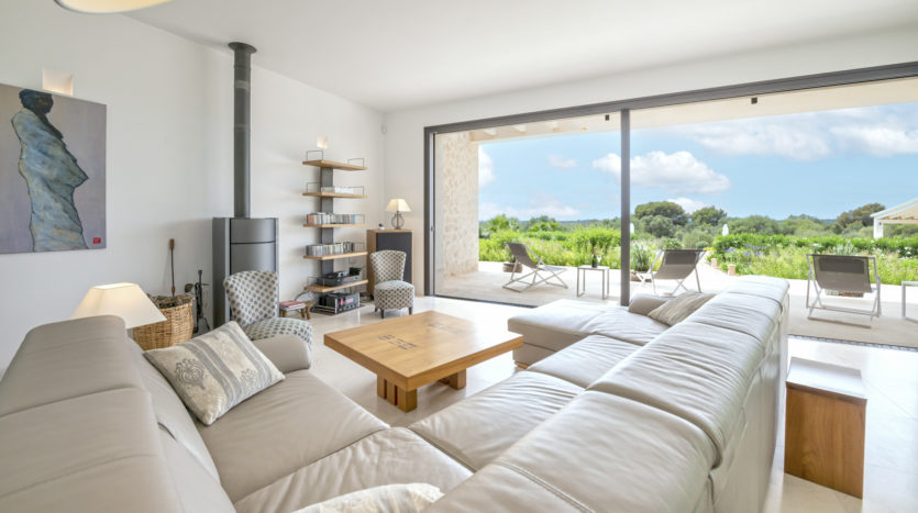 F-3971 Exklusive Neubau-Finca mit sensationellem Blick auf das Meer und Cabrera in Ses Salines